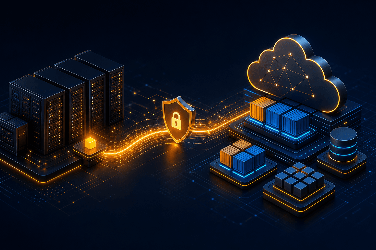 Datacenter Migration technology illustration